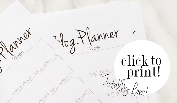 Free Blog Planner